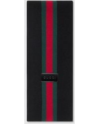 Gucci - Striped Wool Cashmere Jacquard Scarf - Lyst