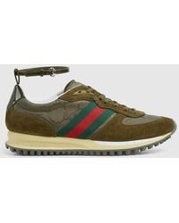 Gucci - 〔グッチ リモーション〕ウィメンズ スニーカー, グリーン, レザー - Lyst