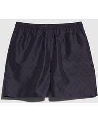 Gucci - Printed Polyester Poplin Swim Shorts - Lyst