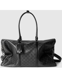 Gucci - Essence Classic Large Duffle Bag, Original Gg Fabric - Lyst