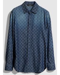 Gucci - Gg Chambray Cotton Denim Shirt, Size 60, Ready-To-Wear - Lyst