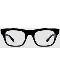 Gucci - Rectangular Optical Frame - Lyst