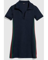 Gucci - Rib Cotton Jersey Dress With Web - Lyst