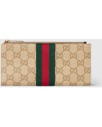Gucci - Long Wallet With Web - Lyst