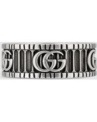 Gucci Doppel G Ring aus Silber - Mehrfarbig