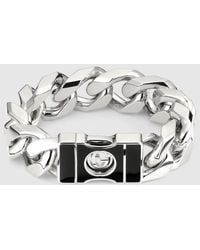 Gucci - Bracciale A Catena Interlocking Con Fibbia, Taglia - Lyst