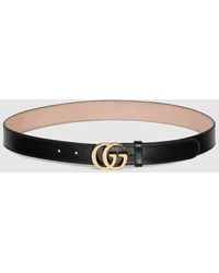 Gucci - Flat Marmont Gürtel, Größe 100 - Lyst