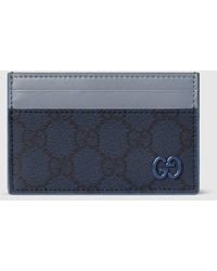 Gucci - Dusty Trim Gg Card Case, Gg Canvas - Lyst
