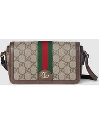 Gucci - Ophidia Mini Shoulder Bag, Gg Canvas - Lyst