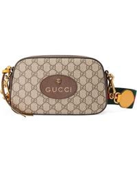 Gucci GG Supreme Messengerbag - Naturel