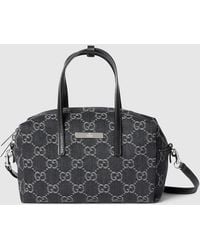 Gucci - Small Boston Bag With Plaque - Lyst
