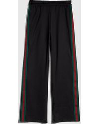 Gucci - Cotton Jersey Leisure Pants With Web - Lyst
