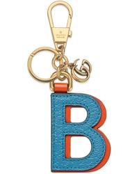 Gucci Schlüsselanhänger mit Buchstaben B - Blau