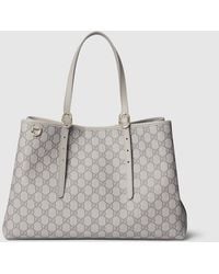 Gucci - Gg Emblem Large Tote Bag, Gg Canvas - Lyst