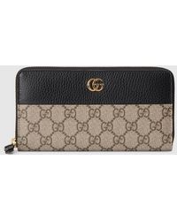 Gucci - GG Marmont Brieftasche Mit Rundumreißverschluss - Lyst