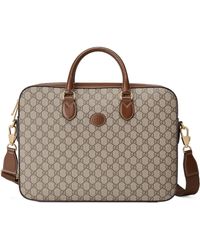 Gucci Business Case With Interlocking G - Natural