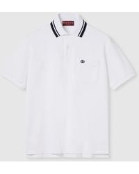 Gucci - Cotton Piquet Polo Shirt With Embroidery, Size Xxxl, Ready-To-Wear - Lyst