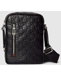 Gucci - Gg Emblem Crossbody Bag Small - Lyst