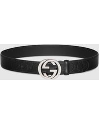 Gucci - Signature 4Cm Belt With Gg Buckle - Lyst
