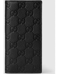 Gucci - 〔グッチ インプリント〕ロングウォレット, ブラック, レザー - Lyst