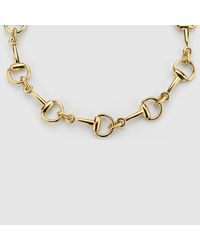 Gucci - Horsebit Motif Necklace - Lyst