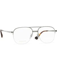 Gucci - Navigator Optical Glasses - Lyst