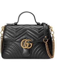 Gucci - GG Marmont Small Top Handle Bag - Lyst