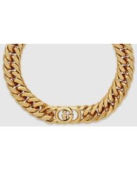 Gucci - Interlocking Chain Necklace - Lyst