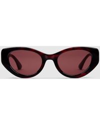 Gucci - Lunettes De Soleil À Monture Œil-De-Chat - Lyst