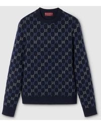 Gucci - Gg Double Wool Knit Sweater - Lyst