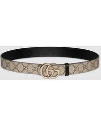 Gucci - Reversible Gg Marmont Belt, Size 75, Gg Canvas - Lyst