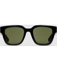 Gucci - オーバルフレーム サングラス, ブラック - Lyst