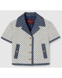 Gucci - Chaqueta De Rizo De Algodón Con Rombos, Talla - Lyst