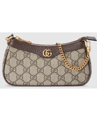 Gucci - Ophidia Canvas Mini Bag - Lyst