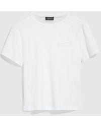 Gucci - Cotton Jersey T-Shirt With Embroidery, Size Xl, Ready-To-Wear - Lyst