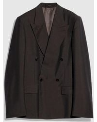 Gucci - Pinstripe Wool Mohair Jacket - Lyst