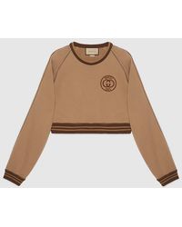 Gucci - Sweat-shirt En Jersey De Coton Avec Broderie - Lyst
