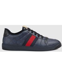 Gucci - Screener Herrensneaker Mit GG - Lyst