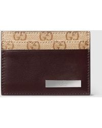 Gucci - Card Case With Metal Tag - Lyst