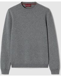 Gucci - Wool Cashmere Knit Double Sweater - Lyst