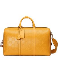 gucci leather duffle bolsa