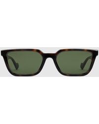 Gucci - Rectangular-Frame Sunglases - Lyst
