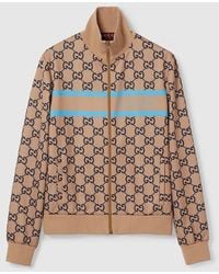 Gucci - Technical Jersey GG Print Zipped Jacket - Lyst