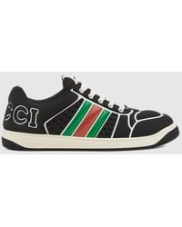 Gucci - Screener Sneaker With Web - Lyst