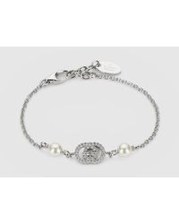 Gucci - Armband Mit Kristallen Und Perlen - Lyst