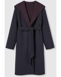 Gucci - Reversible Wool Silk Hooded Coat - Lyst