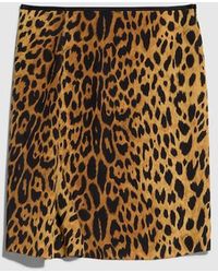 Gucci - Printed Silk Crêpe De Chine Skirt - Lyst