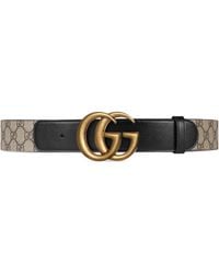 Gucci GG Belt With Double G Buckle - Natural