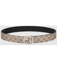 Gucci - Reversible Belt With Interlocking G Buckle, Size 100 - Lyst