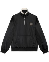 Gucci - Technical Jersey Half Zip Jacket - Lyst
